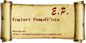 Englert Pompónia névjegykártya